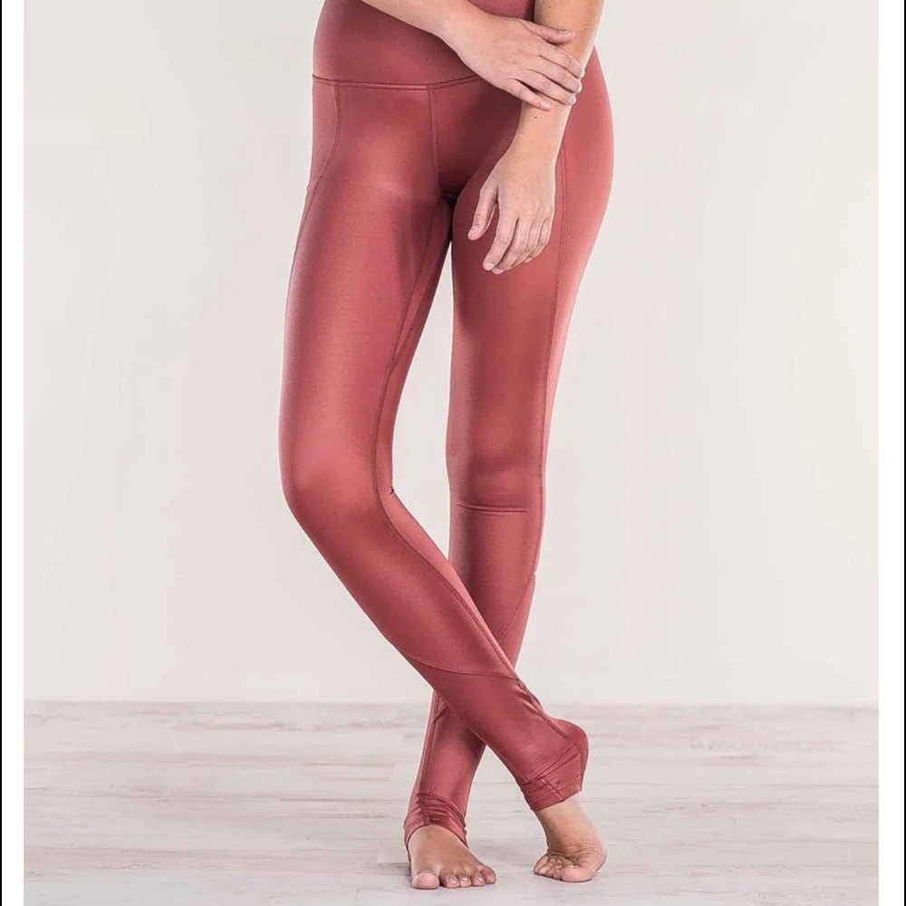 EAGLE ROCK WERKSHOP Mauve Full Length Luster Leggings size XS